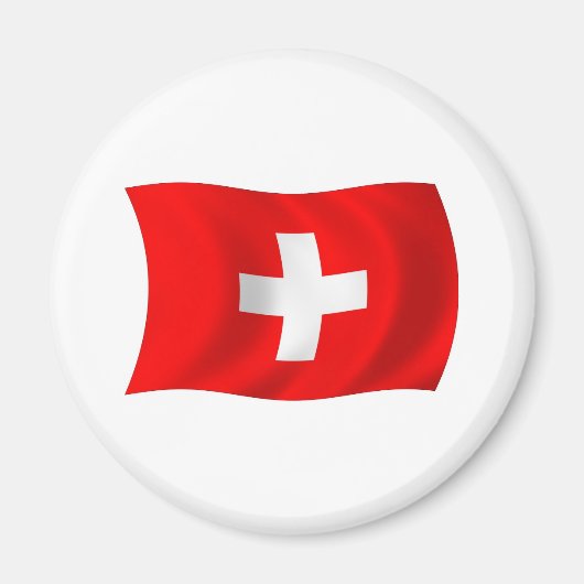 Schweiz Flagge Magnet (Vorne)