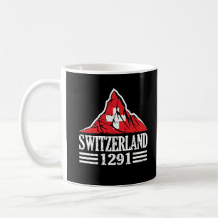 Schweiz Flagge Matterhorn Seit 1291 Kaffeetasse
