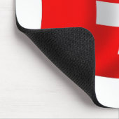 Schweiz Flagge Mauspad (Ecke)