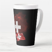 Schweiz Flagge Milchtasse (Rechte Ecke)