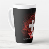 Schweiz Flagge Milchtasse (Linke Ecke)