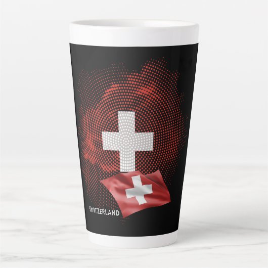 Schweiz Flagge Milchtasse (Vorderseite)