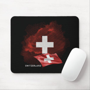 Schweiz Flagge Mousepad
