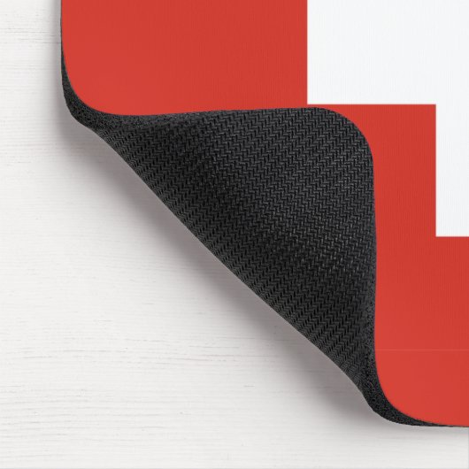 Schweiz-Flagge Mousepad (Ecke)