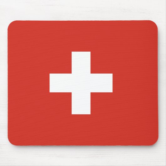 Schweiz-Flagge Mousepad (Vorne)