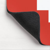 Schweiz Flagge Mousepad (Ecke)