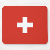 Schweiz Flagge Mousepad (Vorne)