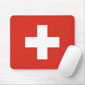 Schweiz Flagge Mousepad (Mit Mouse)