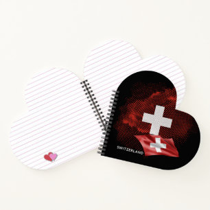 Schweiz Flagge Notizblock