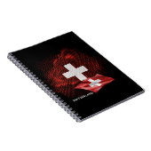 Schweiz Flagge Notizblock (Rechte Seite)