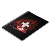 Schweiz Flagge Notizblock (Linke Seite)