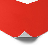 Schweiz Flagge Poster (Ecke)