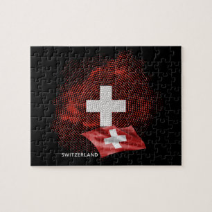 Schweiz Flagge Puzzle