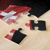Schweiz Flagge Puzzle (Seite)