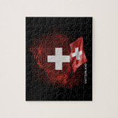 Schweiz Flagge Puzzle (Vertikal)