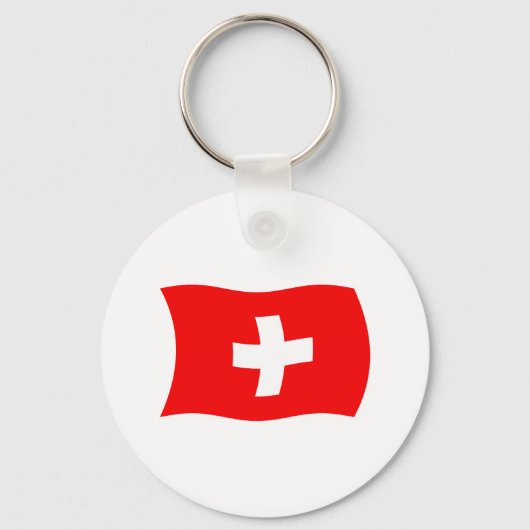 Schweiz Flagge Schlüsselanhänger (Vorderseite)