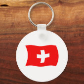 Schweiz Flagge Schlüsselanhänger (Vorderseite)
