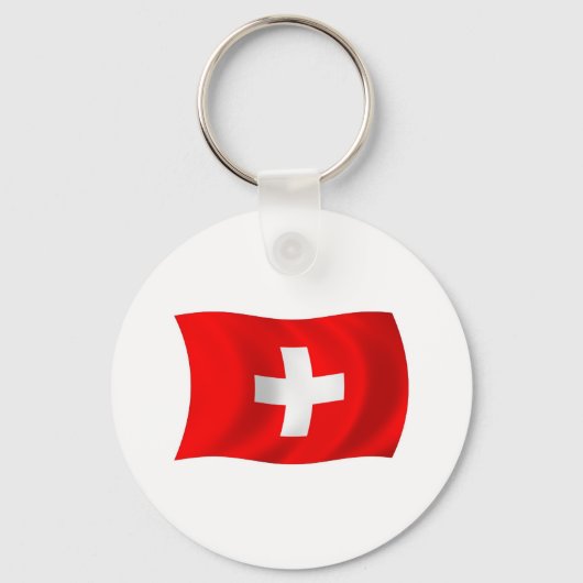 Schweiz Flagge Schlüsselanhänger (Vorderseite)
