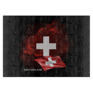 Schweiz Flagge Schneidebrett