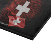 Schweiz Flagge Schneidebrett (Ecke)