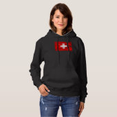 Schweiz Flagge Schweiz Hoodie (Vorne ganz)