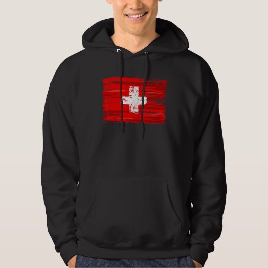 Schweiz Flagge Schweiz Hoodie (Vorderseite)