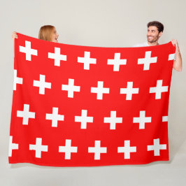 Schweiz Flagge Schweiz Schweiz Schweiz Europa Patr Fleecedecke