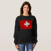 Schweiz Flagge Schweiz Sweatshirt (Vorne ganz)