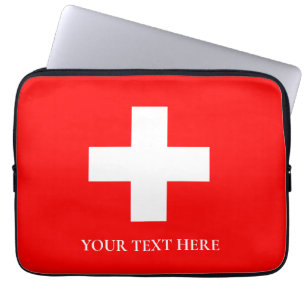 Schweiz Flagge Schweiz Swiss Laptopschutzhülle