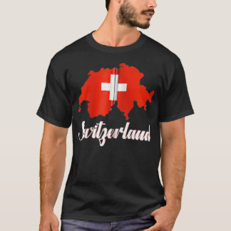 Schweiz Flagge Schweizer Männer Frauen Kinder Zip T-Shirt