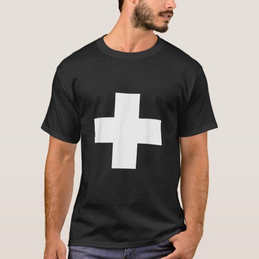 Schweiz Flagge Schweizerisches Kreuz T-Shirt (Vorderseite)