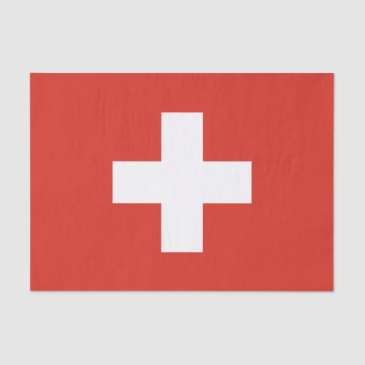 Schweiz Flagge Seidenpapier (Vorderseite)