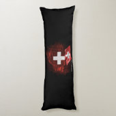 Schweiz Flagge Seitenschläferkissen (Rückseite (Vertikal))