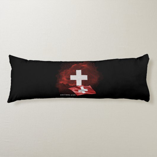 Schweiz Flagge Seitenschläferkissen (Vorderseite)