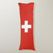Schweiz Flagge Seitenschläferkissen (Vorderseite Vertikal)