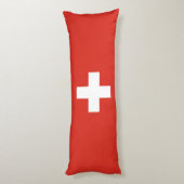 Schweiz Flagge Seitenschläferkissen (Rückseite (Vertikal))