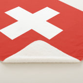 Schweiz Flagge Sherpadecke (3/4)