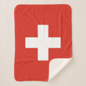 Schweiz Flagge Sherpadecke (Vorderseite)