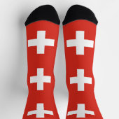 Schweiz Flagge Socken (Oben)