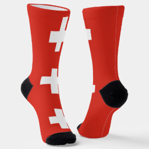 Schweiz Flagge Socken