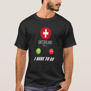 Schweiz Flagge Souvenir Schweiz ruft I T-Shirt