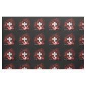 Schweiz Flagge Stoff (Fat Quarter (45,7 x 55,9 cm))