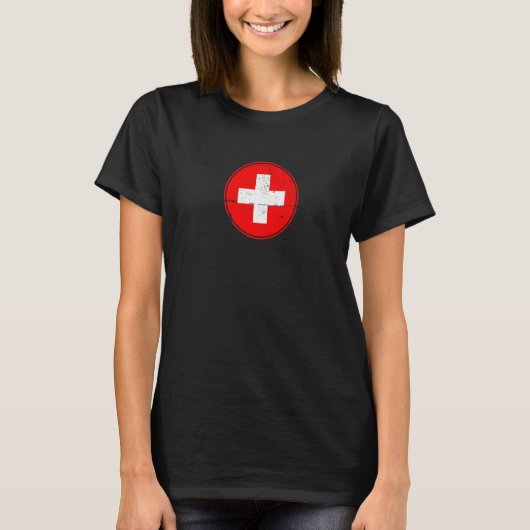 Schweiz Flagge Stolze Schweizer T-Shirt (Vorderseite)