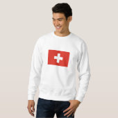 Schweiz Flagge Sweatshirt (Vorne ganz)