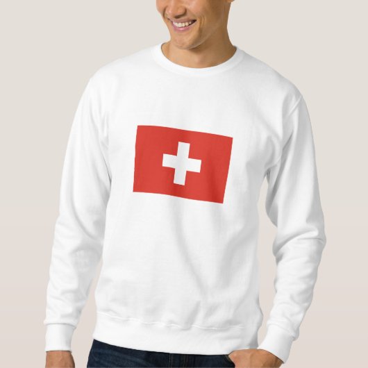 Schweiz Flagge Sweatshirt (Vorderseite)
