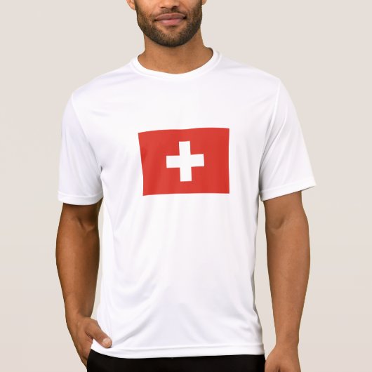 Schweiz Flagge T-Shirt (Vorderseite)