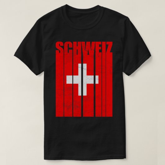 Schweiz Flagge T-Shirt (Design vorne)