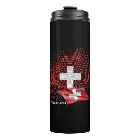 Schweiz Flagge Thermosbecher (Vorderseite)