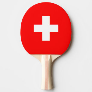 Schweiz Flagge Tischtennis Schläger