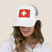 Schweiz Flagge Truckerkappe (Beispiel)
